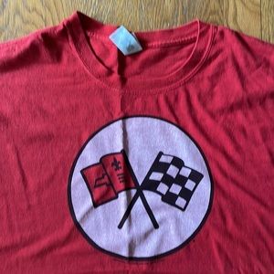 Vintage Corvette Checkered Flag T-shirt / 4XL